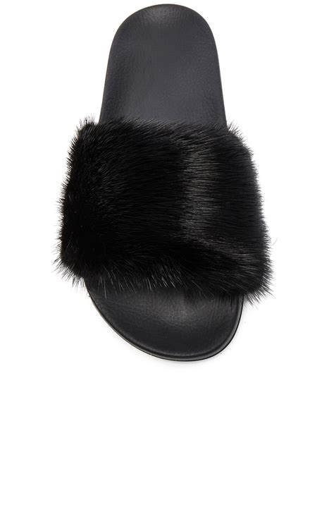 givenchy women's mink fur slide sandals|Givenchy sandals size 35.